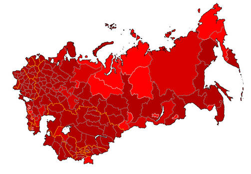 Soviet union Map