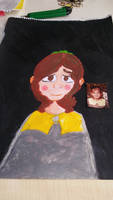 A child me in oil paint