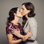 Melissa Fumero Chelsea Peretti dress kissing