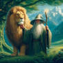 commission: Aslan ft. Gandalf