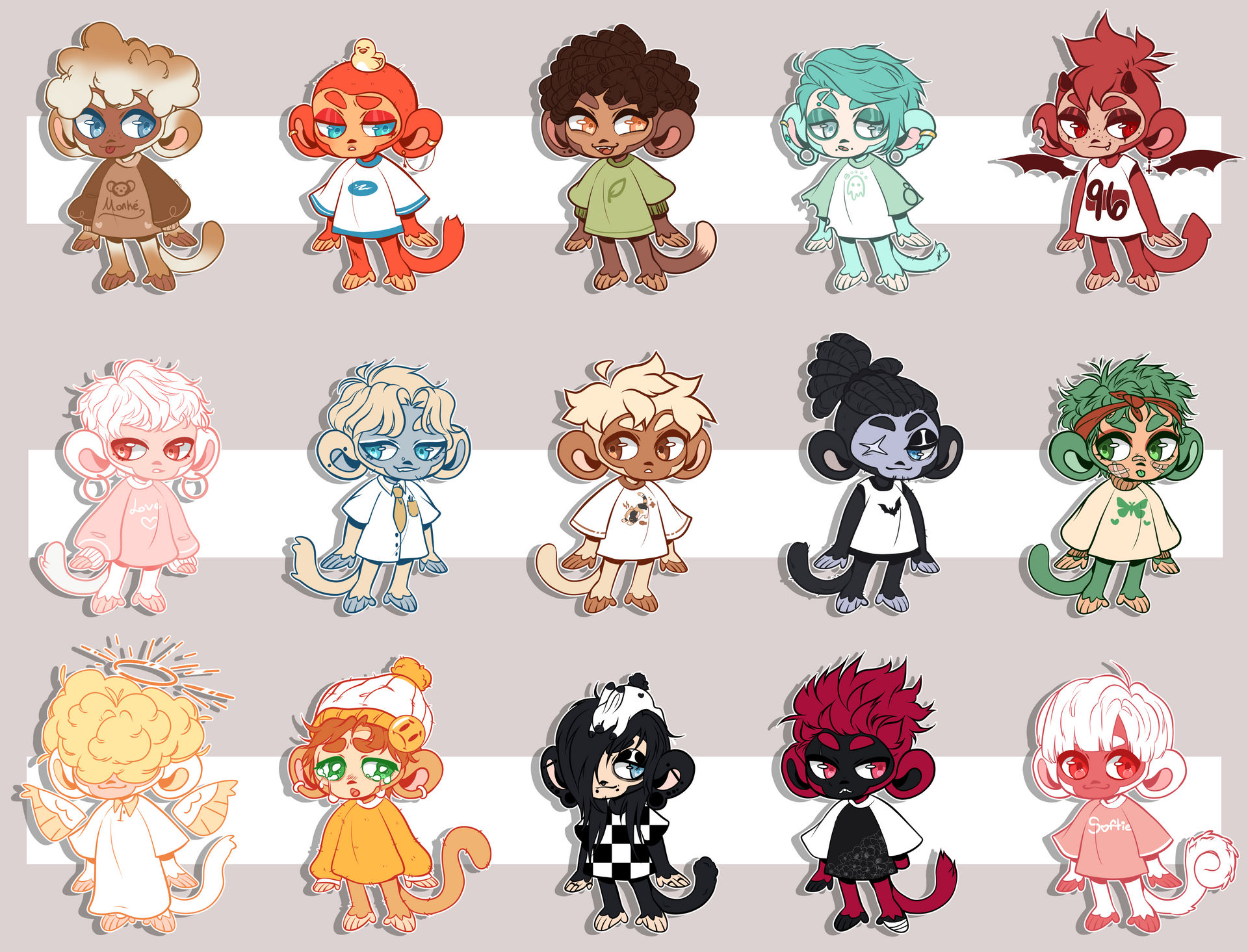 Monkeys Cartoon Deviantart Monkey Adopts -Closed- by RoyalTeaDesigns on DeviantArt