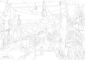 [SVIGNORE] Amie Village (line drawing)