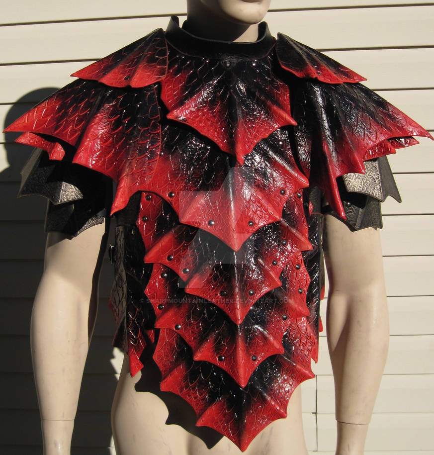 Scaled Chest Heavy Dragon Scale Chest, and Shoulders by Sharpmountainleather on ...