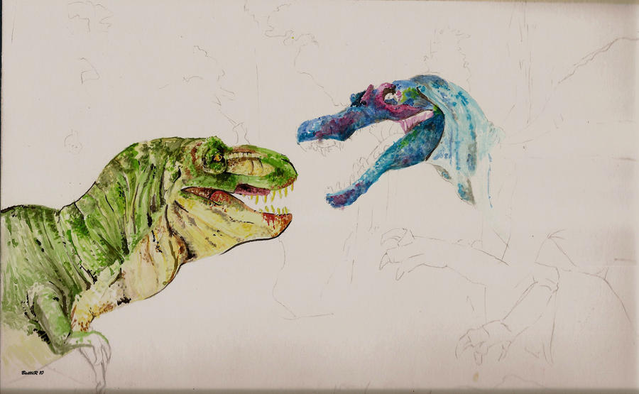 Jurassic Park -Watercolour