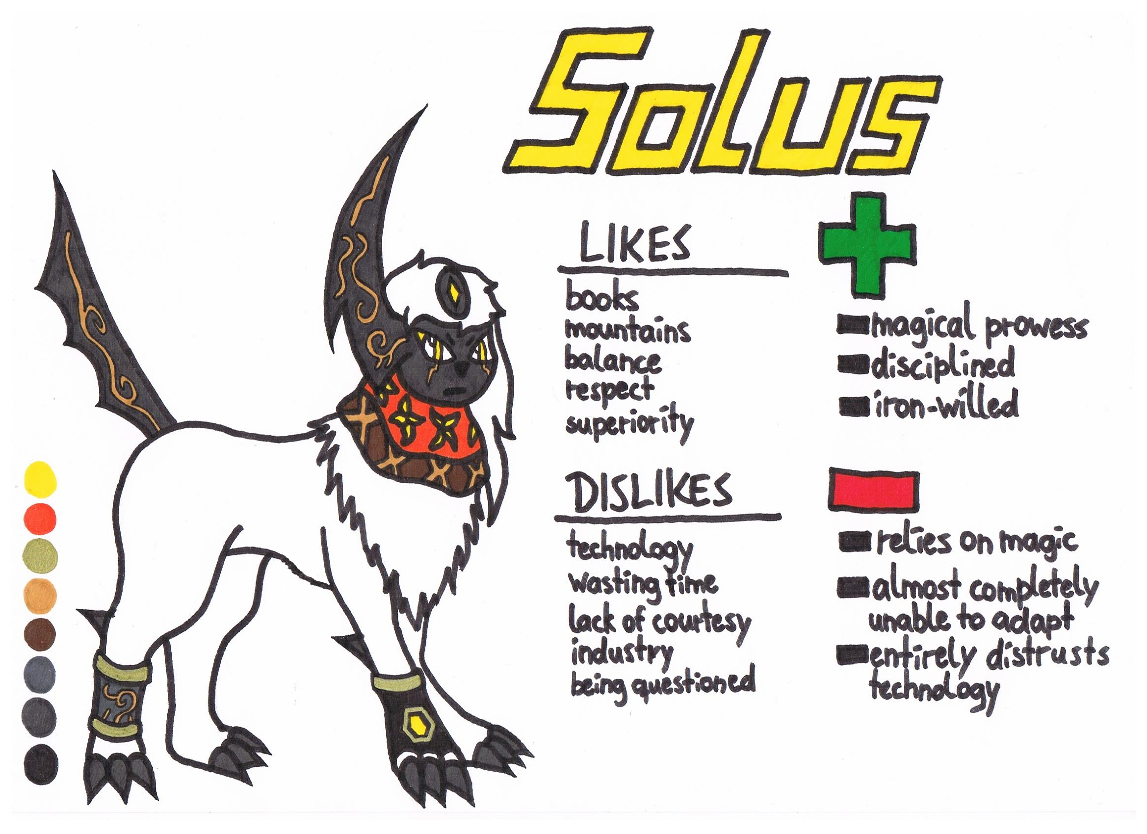 Solus the Absol (ref) by LuWickios97 on DeviantArt