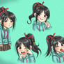 Vanellope - Different Expressions