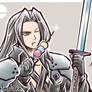 Sephiroth and the Kirby Dango Daikazoku (SSBU)