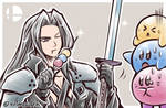 Sephiroth and the Kirby Dango Daikazoku (SSBU)