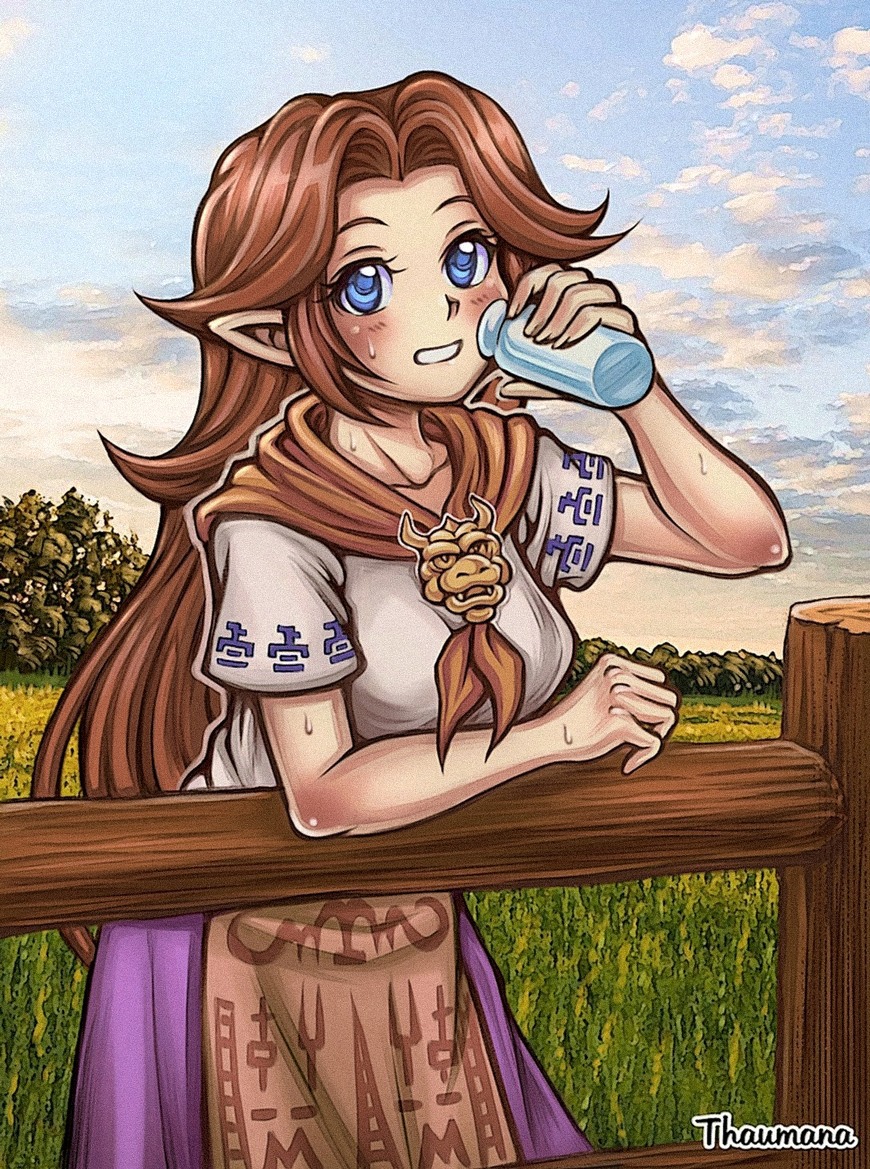 Malon - A Taste of Lon Lon Milk by Thaumana on DeviantArt