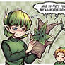 Korok meets Kokiri (The Legend of Zelda)