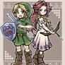 Romani and Link (Majora's Mask)