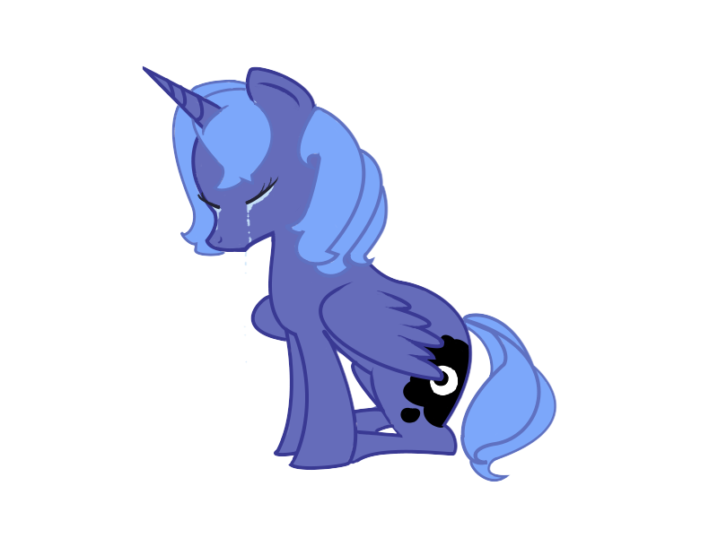 Mlp fim sad Luna vector