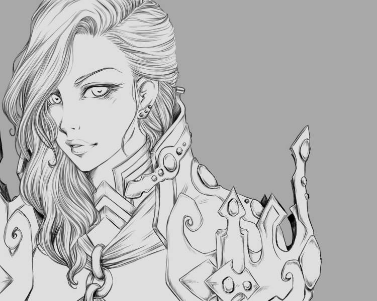 Ceridwen Lineart