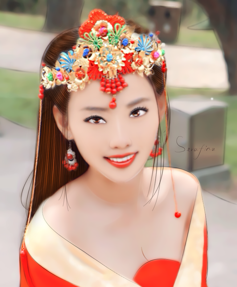 Hand Drawn Art Zhang Jiani By Emmasaki On Deviantart