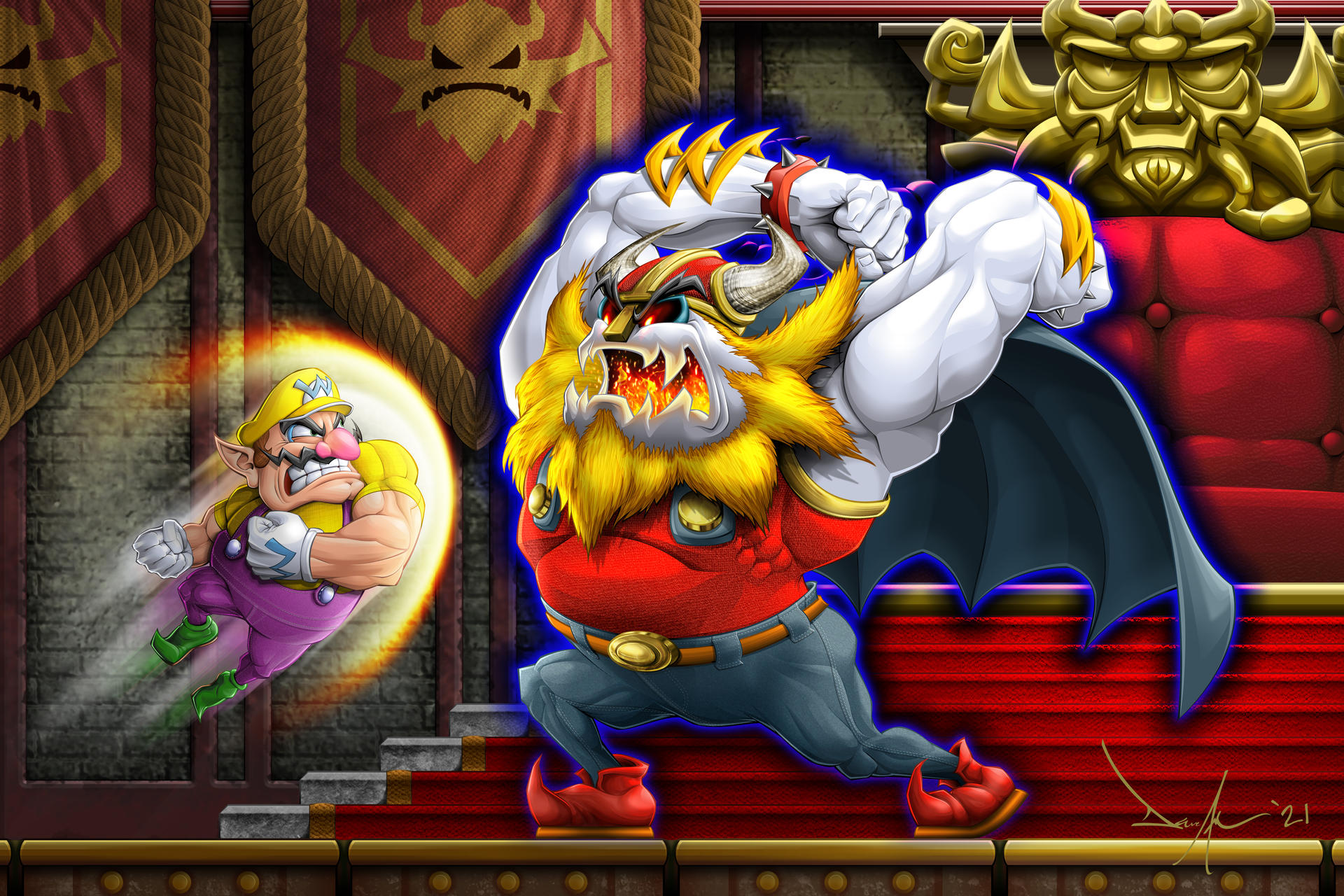 Wario Land: Shake It! for Nintendo Wii by DaveAndersenArt on