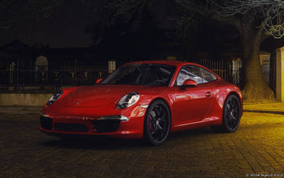 Porsche 911 Carrera S Night Scene