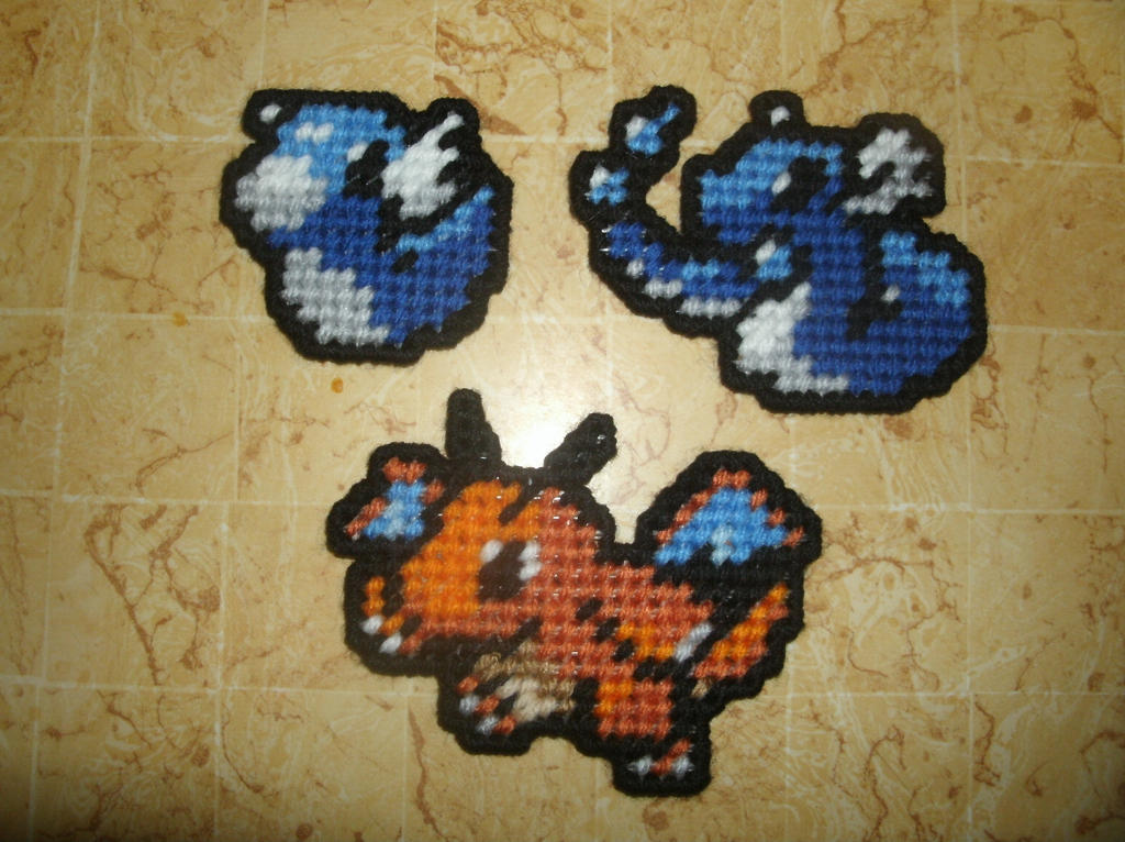 Pokemon Sprite Magnets - Dratini Family