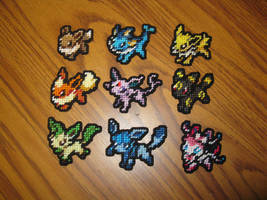 Pokemon Sprite Stitches - Eevee and Evolutions