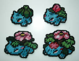 Pokemon Sprite Stitches - Bulbasaur Family