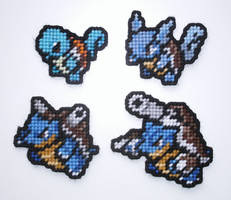 Pokemon Sprite Stitches - Squirtle Family