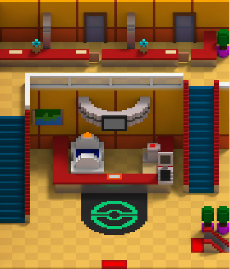 Pokemon HG/SS Pokemon Center Front/In Game view by SpaceP1geon on ...