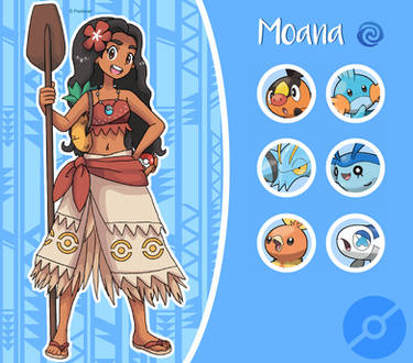 Disney Pokemon trainer : Moana