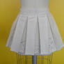 box pleated skirt