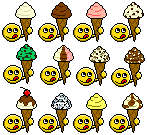 Ice Cream Emoticons