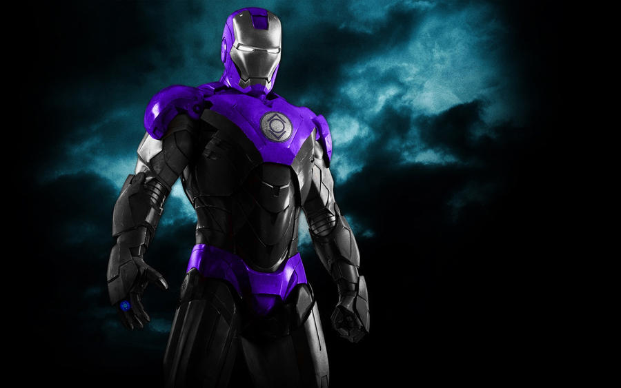 Iron Man Indigo Lantern Armor