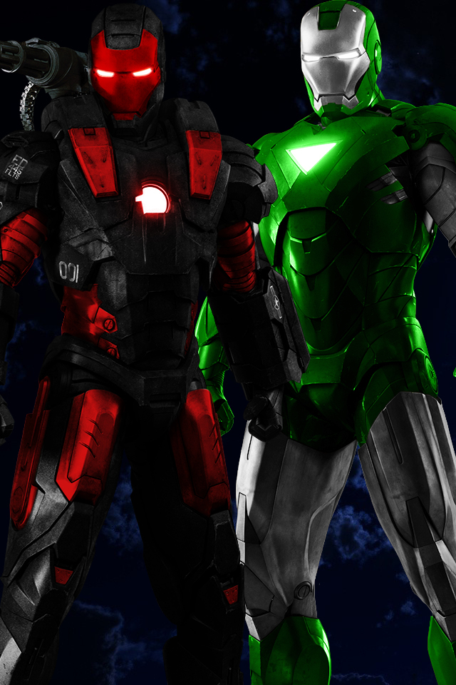 Iron Man And War Machine Ipod Wallpaper By 666darks On