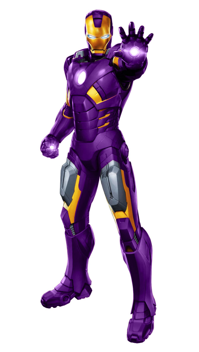 Iron Man Purple + Gold 2