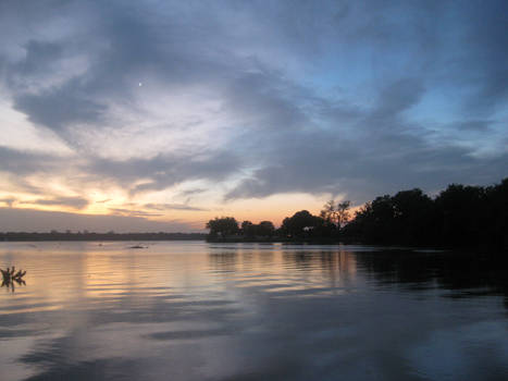 sunset at the park