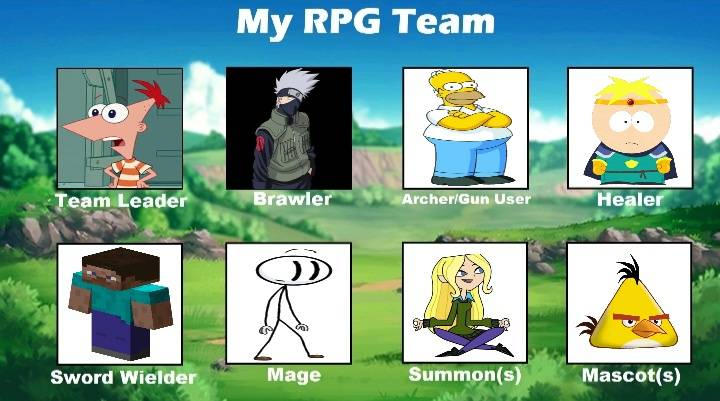 My RPG team by Clocker14 on DeviantArt