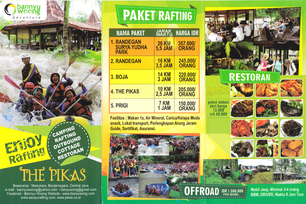 Rafting - Arung Jeram Sungai Serayu (Brosur 1) by SerayuRafting