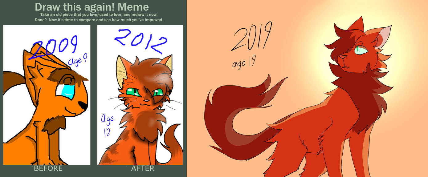 Firestar - 10 year difference by rythiian Firestar - 10 year difference by rythiian