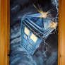 Tardis through the door (painted door) ^^