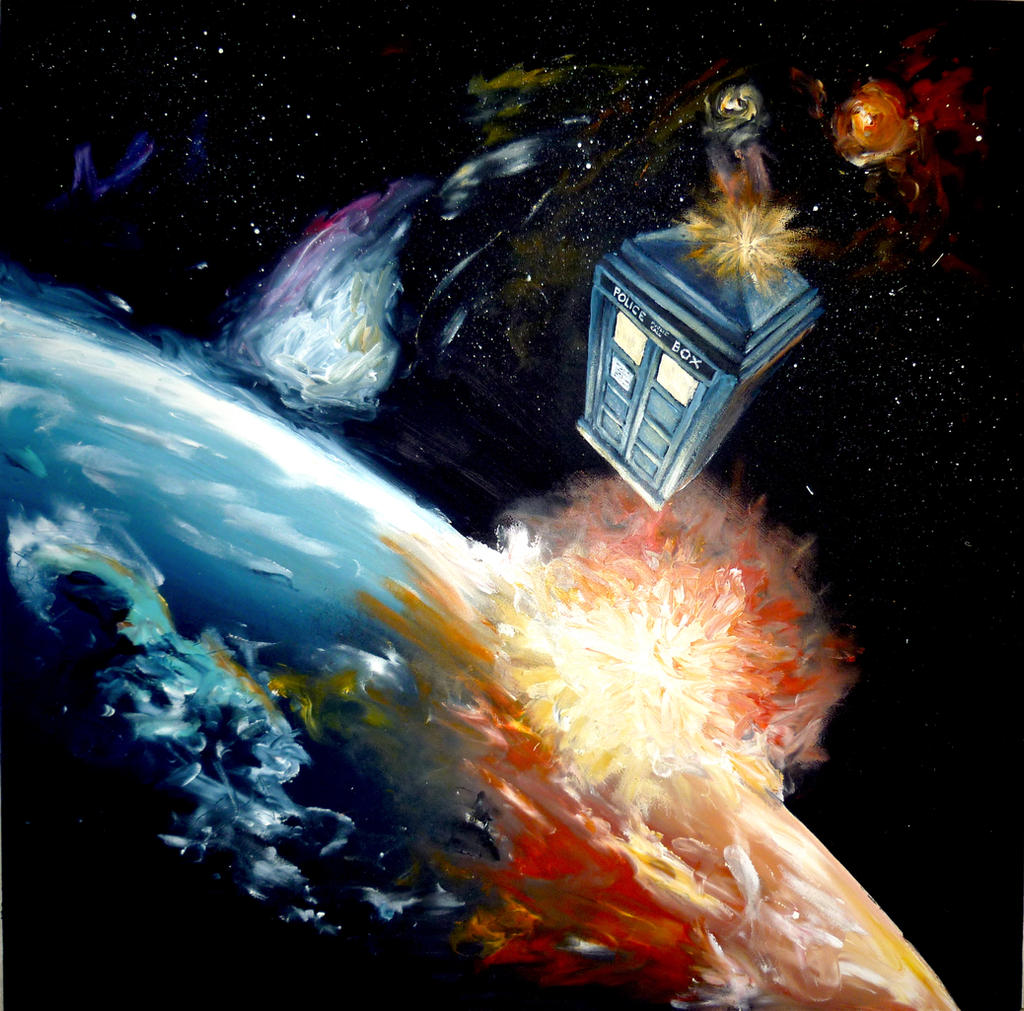 Nasa Tardis Tardis in space by WormholePaintings on DeviantArt