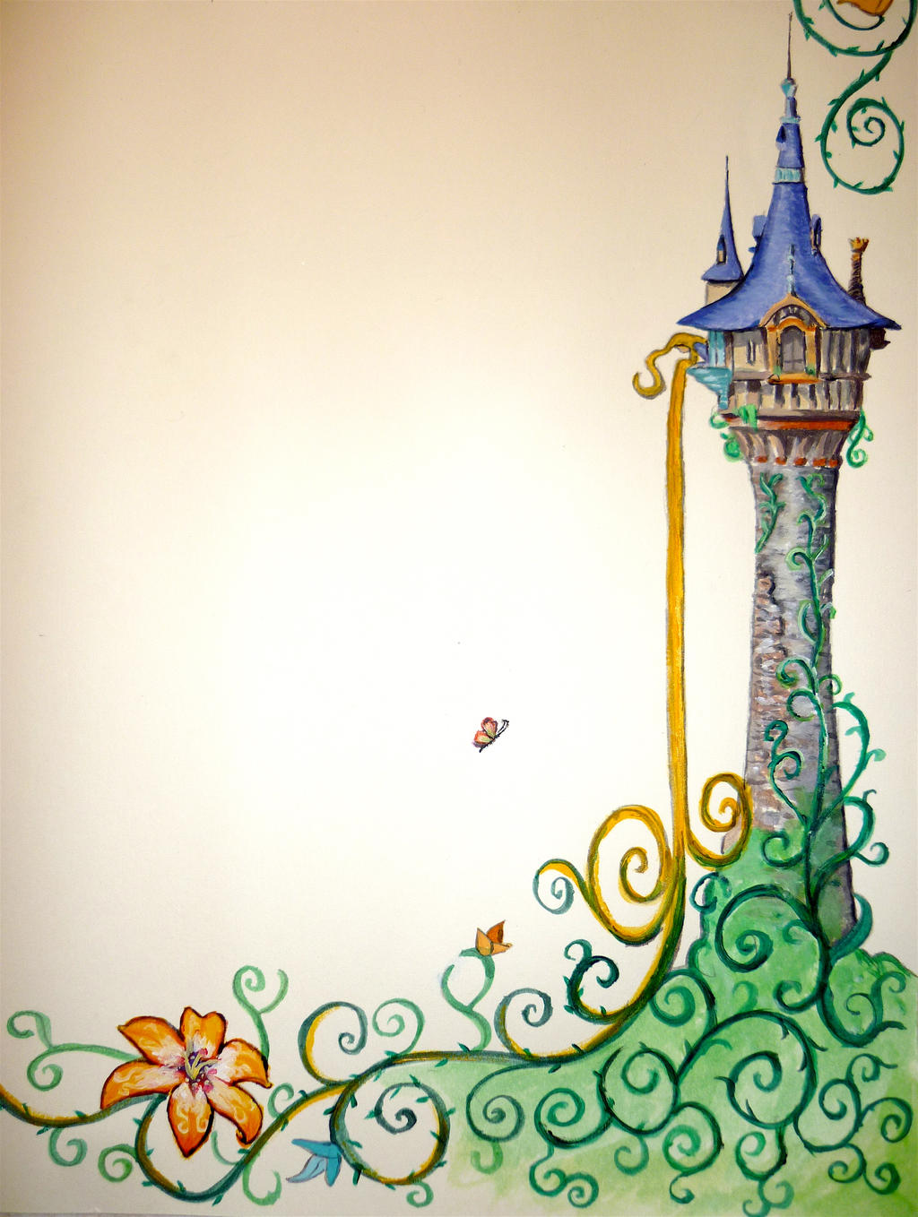 Rapunzel's tower :)) by WormholePaintings on DeviantArt
