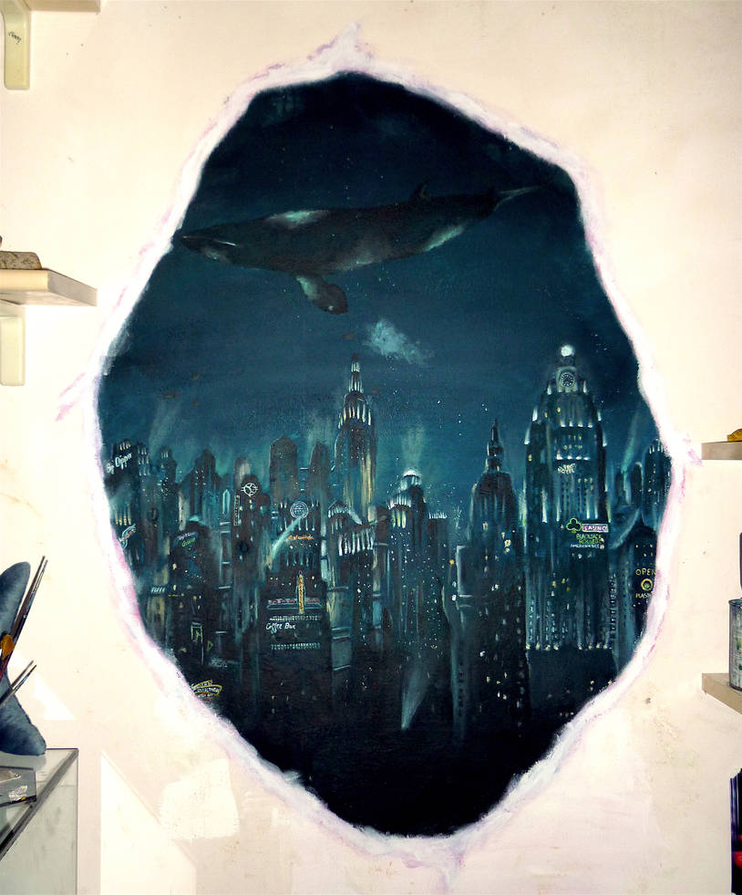 Tear to Rapture (mural) by WormholePaintings on DeviantArt