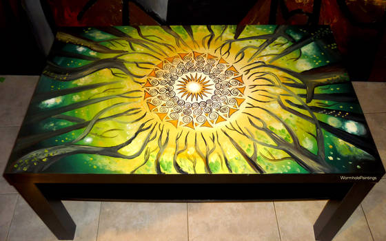 Summer Forest (painted coffee table) :)