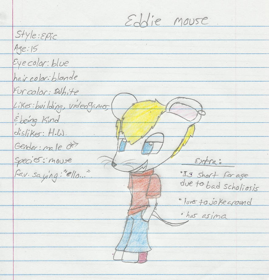Eddie Mouse by tails31 on DeviantArt