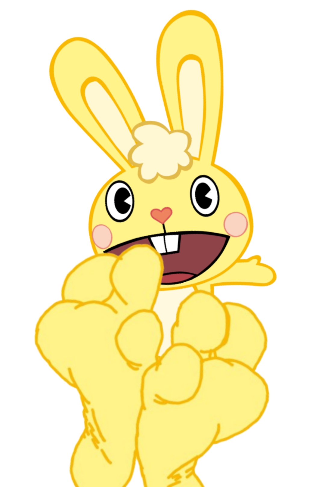 Cuddles From Happy Tree Friends Feet by SierraTheRobloxFan on DeviantArt