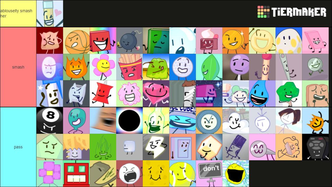 Bfp Pass my smash or pass bfb edition by wrkjefwlle on DeviantArt