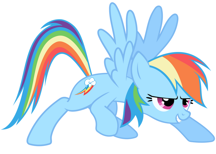 Rainbow Dash Vector  - When You're Ready!