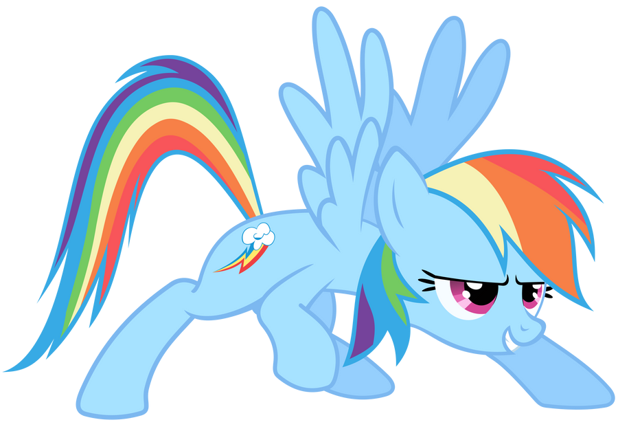 Rainbow Dash Vector - When You're Ready! by Anxet