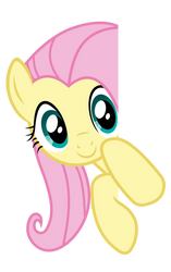 Fluttershy Vector - Peeking over