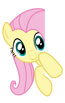 Fluttershy Vector - Peeking over