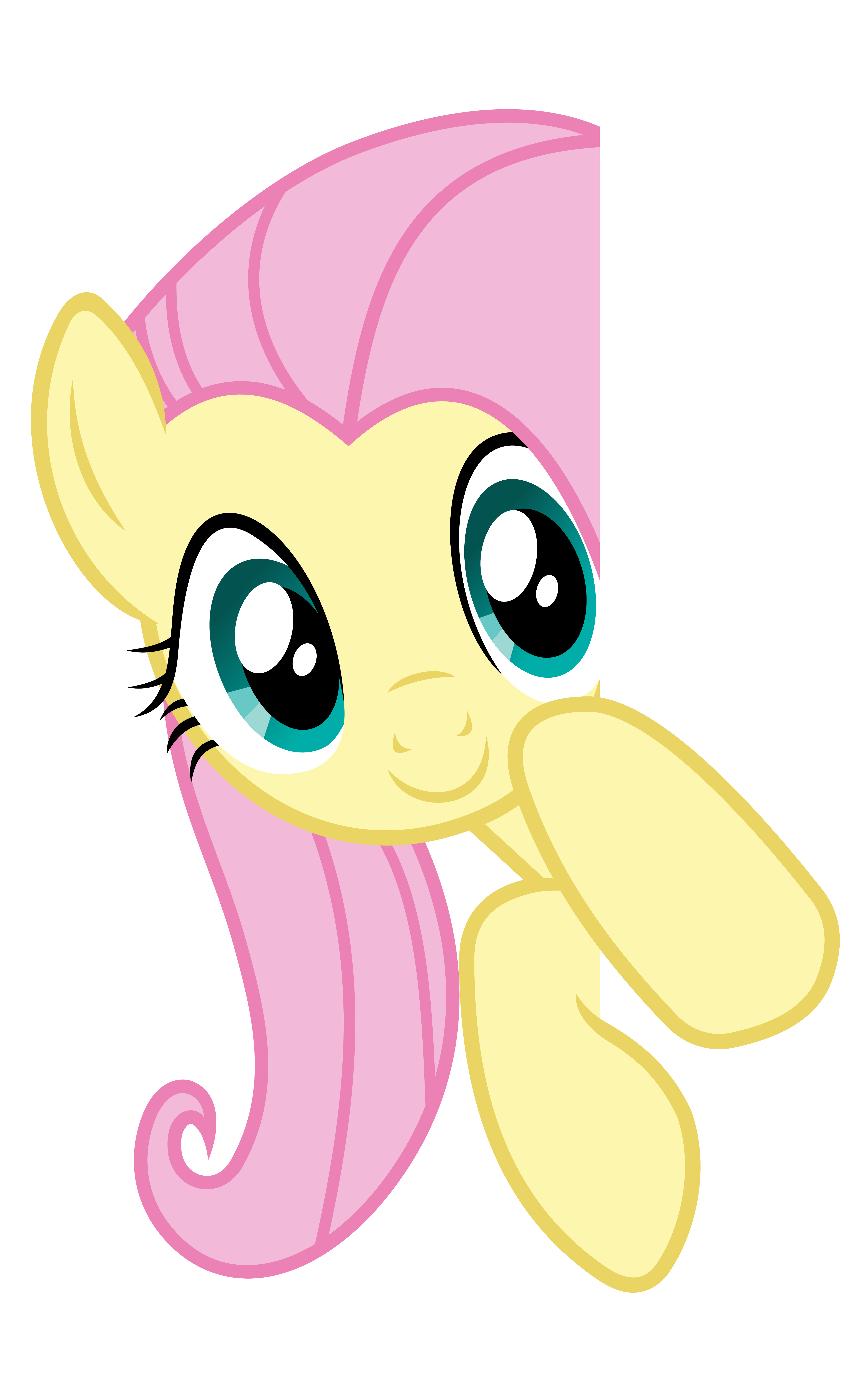 Fluttershy Vector - Peeking over