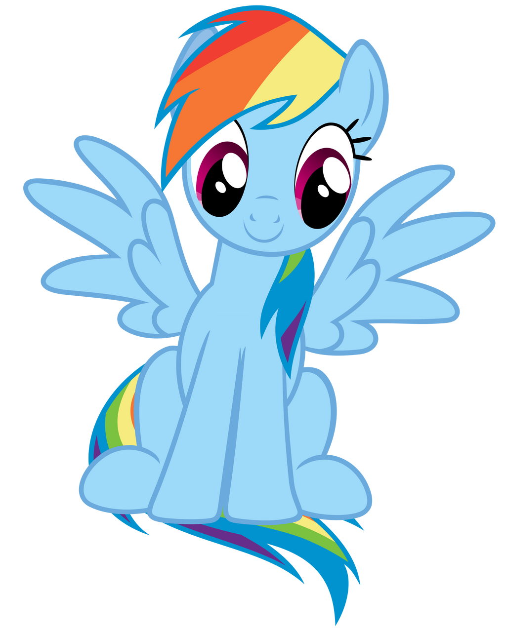 Rainbow Dash Vector - I see what you did there... by Anxet