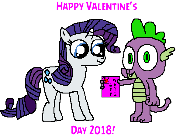 Valentine's Day 2018 For Rarity And Spike